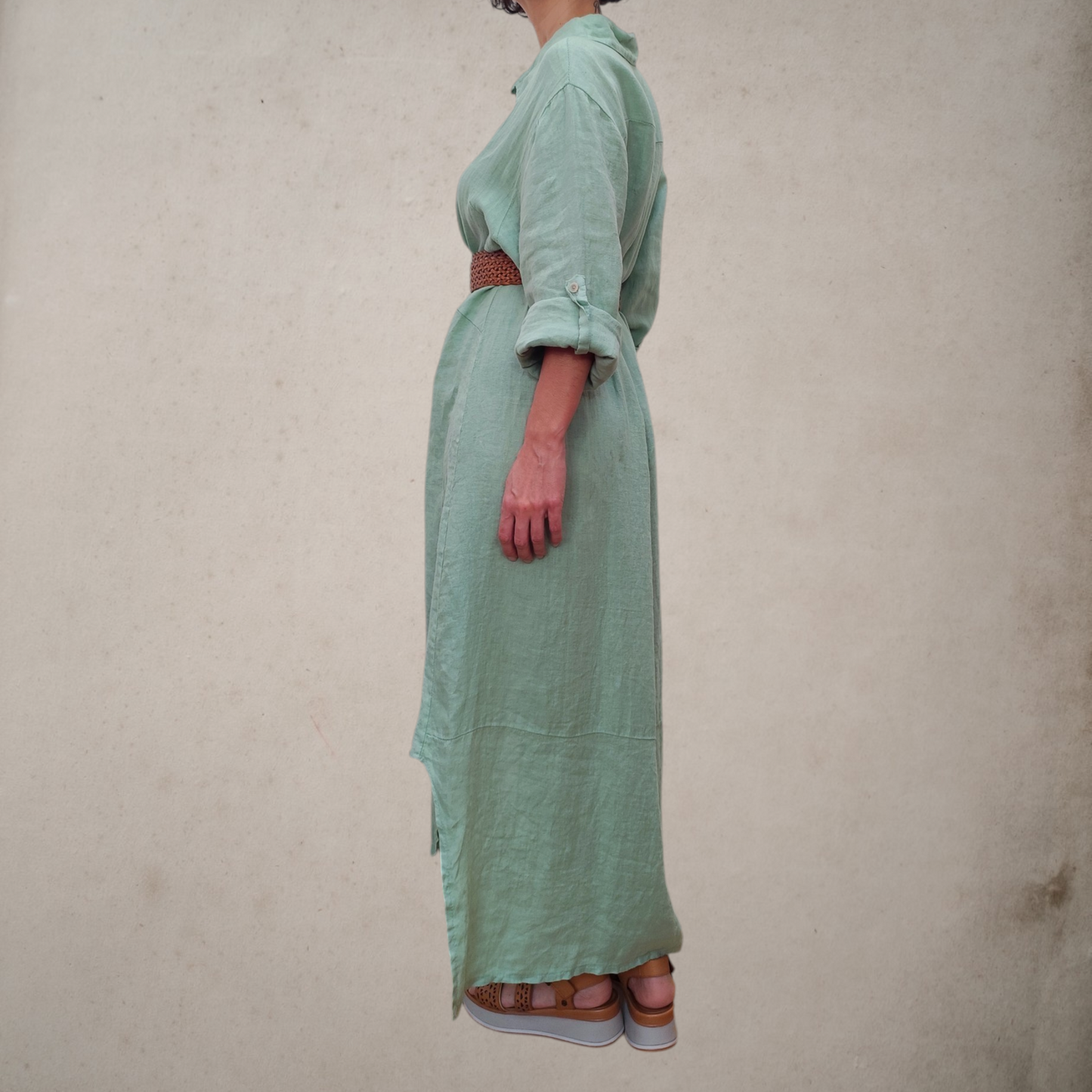 Vestido Camino – lino natural