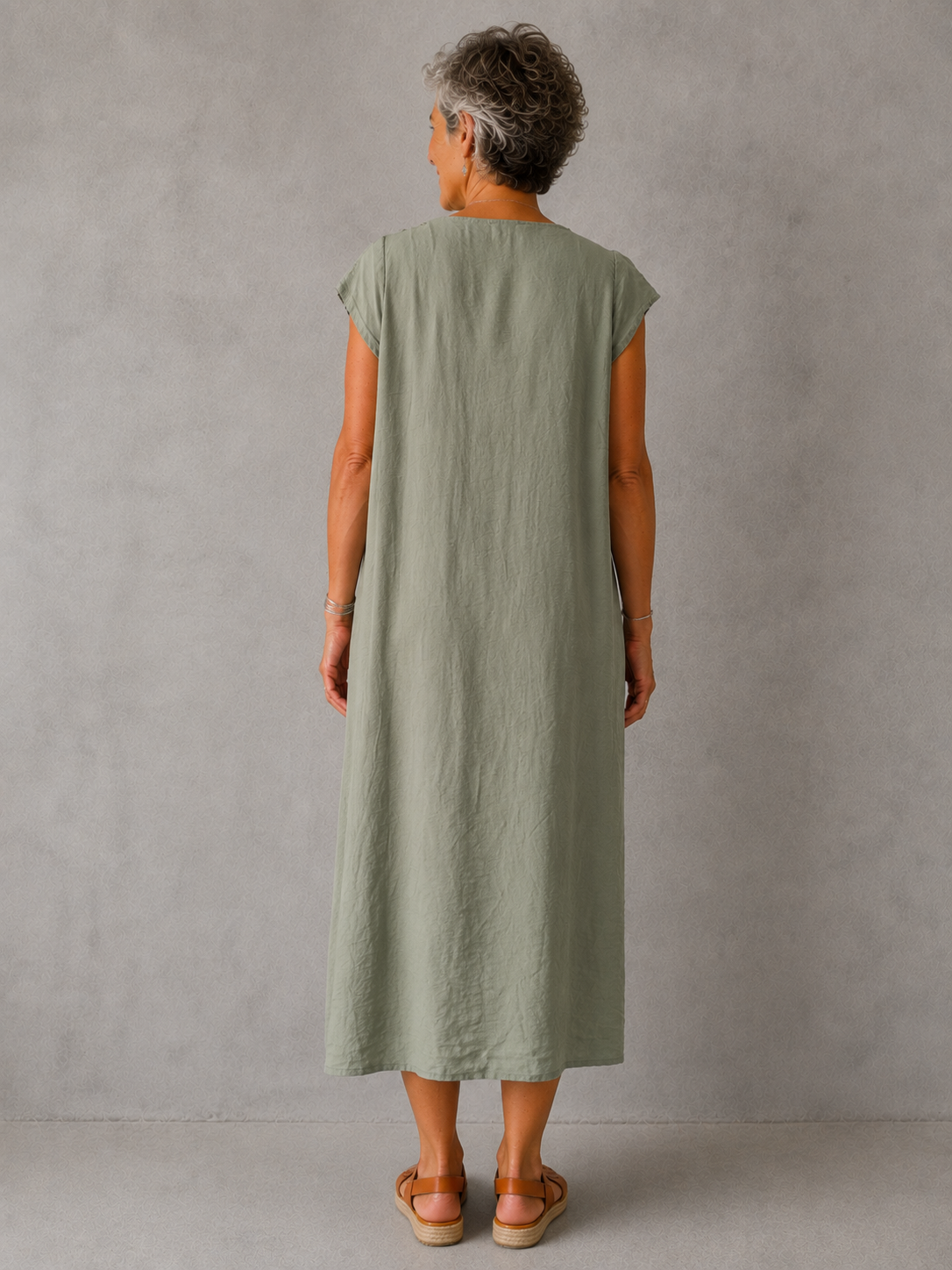 Vestido Lavanda de la colección Esencia, vista posterior
